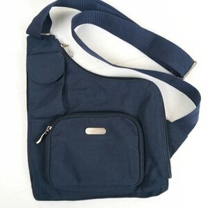 Baggallini Crossbody Sling Shoulder Bag Blue Nylon Slim Travel Purse